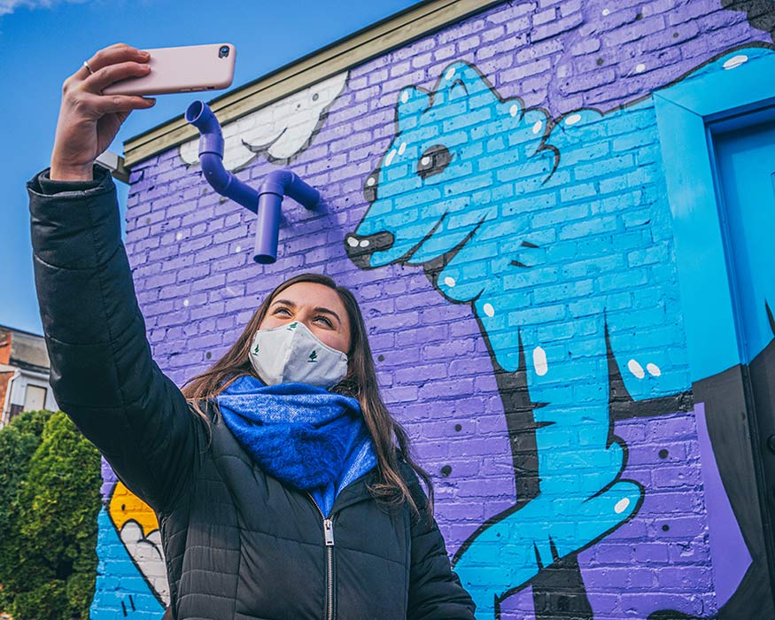 Woman Taking a Selfie